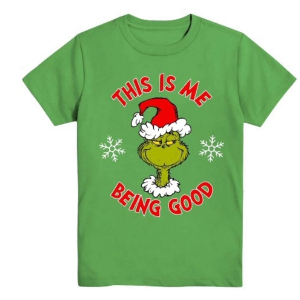 Green Grinch Kids T-Shirt